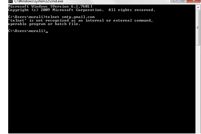 Enable Telnet Server Windows 7 Command Line